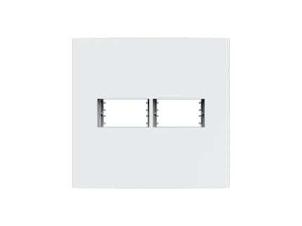 Placa 4x4 1+1 Modulos C/ Suporte Dubai Branca - Enerbras