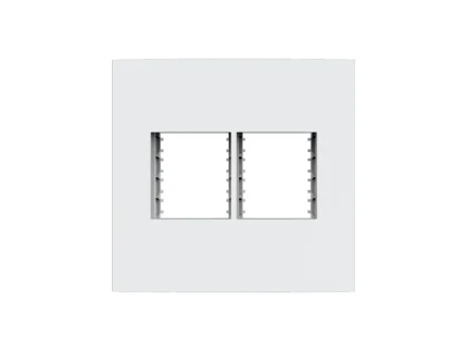 Placa 4x4 2+2 Modulos C/ Suporte Dubai Branca - Enerbras