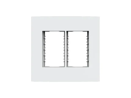 Placa 4x4 3+3 Modulos C/ Suporte Dubai Branca - Enerbras