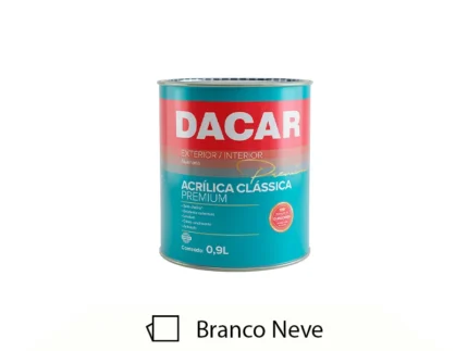 Tinta Acrílica Premium Classica Fosco 900ml Branco Neve - Dacar