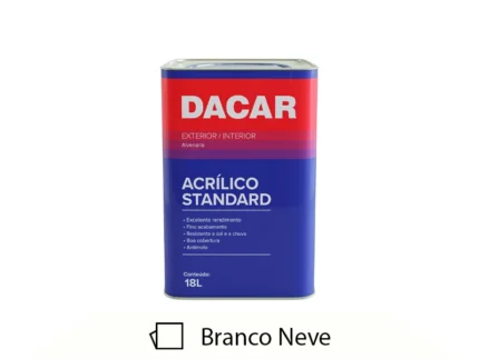 Tinta Acrílica Standard Fosco 18L Branco Neve - Dacar