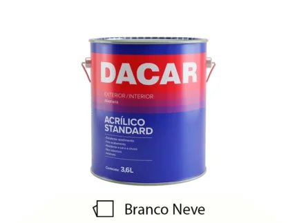 Tinta Acrílica Standard Fosco 3,6L Branco Neve - Dacar