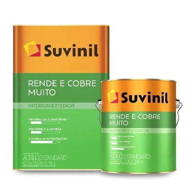 Descrição Tinta Acrilica Rende e Cobre Muito - Suvinil