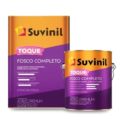 Descrição Tinta Acrilica Toque Fosco Completo - Suvinil